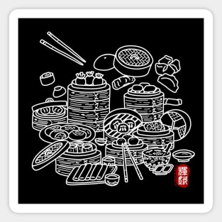 Dim Sum (white) Magnet